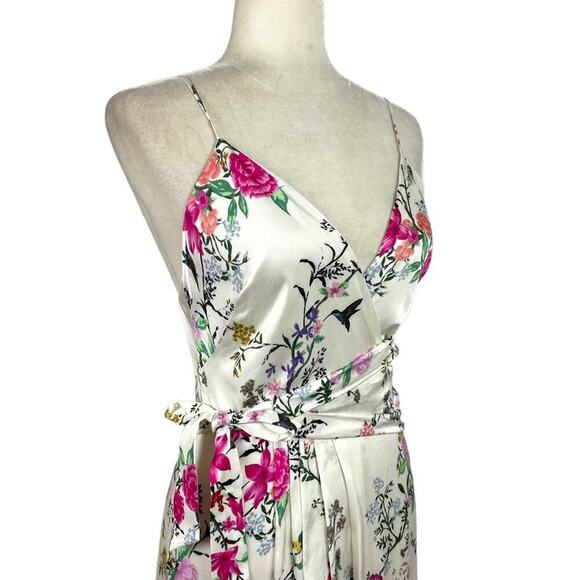 EQUIPMENT Tabitha Simmons Estille Asymmetric Crepe De Chine White Dress 2 - Picture 8 of 16